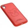 Чохол для iPhone Xr Kaws leather червоний