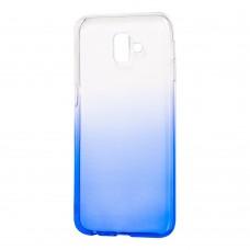 Чохол для Samsung Galaxy J6+ 2018 (J610) Gradient Design біло-блакитний
