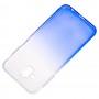 Чехол для Samsung Galaxy J6+ 2018 (J610) Gradient Design бело-голубой