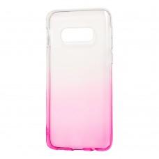 Чехол для Samsung Galaxy S10e (G970) Gradient Design розово-белый