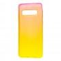 Чехол для Samsung Galaxy S10 (G973) Gradient Design красно-желтый