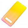 Чехол для Samsung Galaxy S10 (G973) Gradient Design красно-желтый