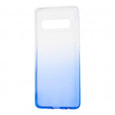 Чехол для Samsung Galaxy S10 (G973) Gradient Design бело-голубой