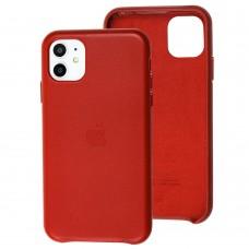 Чехол для iPhone 11 Leather сase (Leather) красный