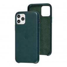Чохол для iPhone 11 Pro Leather case (Leather) зелений ліс