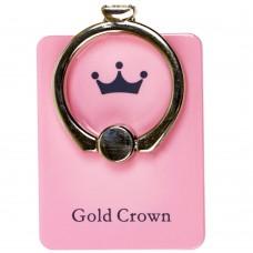 Кольцо держатель Gold Crown Princess розовый