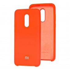 Чехол для Xiaomi Redmi 5 Plus Silky Soft Touch "оранжевый"