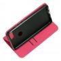 Чехол книжка для Xiaomi Mi 8 Lite Black magnet розовый