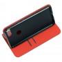 Чехол книжка для Xiaomi Mi 8 Lite Black magnet красный