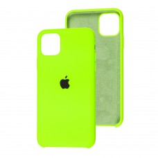 Чохол silicone для iPhone 11 Pro Max case brilliant green