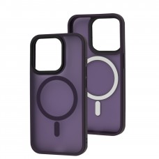 Чохол для iPhone 15 Pro WAVE Matte Insane MagSafe deep purple