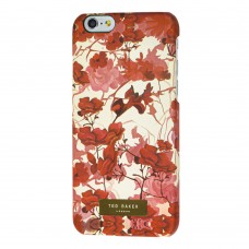 Чехол Ted Baker для iPhone 6 матовое покрытие цветы красный
