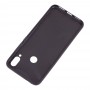 Чехол для Xiaomi Redmi Note 7 Leather + блестки черный