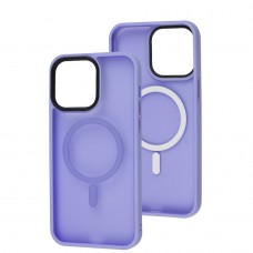 Чехол для iPhone 14 Pro Max WAVE Matte Insane MagSafe light purple