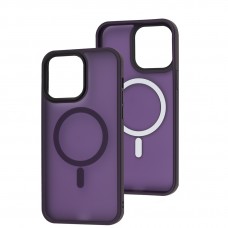 Чехол для iPhone 14 Pro Max WAVE Matte Insane MagSafe deep purple
