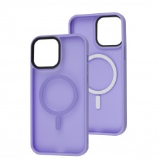 Чохол для iPhone 13 Pro Max WAVE Matte Insane MagSafe light purple
