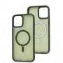 Чехол для iPhone 12 Pro Max WAVE Matte Insane MagSafe green