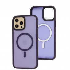Чехол для iPhone 12 Pro Max WAVE Matte Insane MagSafe deep purple