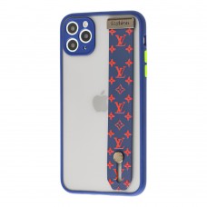 Чохол для iPhone 11 Pro WristBand LV синій / червоний