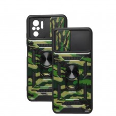 Чехол для Xiaomi Redmi Note 10 / 10s Serge Ring Armor ударопрочный army green