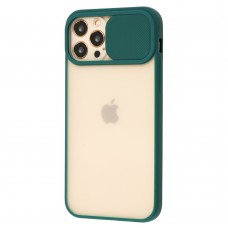 Чехол для iPhone 12 Pro LikGus Camshield camera protect зеленый