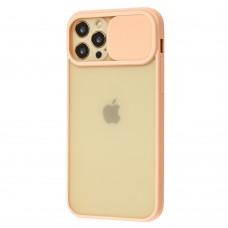 Чехол для iPhone 12 Pro LikGus Camshield camera protect розовый
