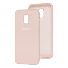 Чехол для Samsung Galaxy J6 2018 (J600) Silicone Full розовый песок 