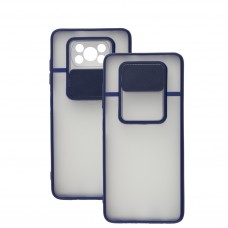 Чехол для Xiaomi Poco X3 LikGus Camshield camera protect синий