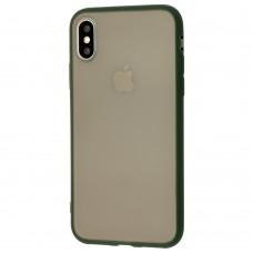 Чехол для iPhone X / Xs X-Level Beetle forest green
