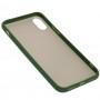 Чохол для iPhone X / Xs X-Level Beetle forest green