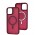 Чехол для iPhone 12 Pro Max Space color MagSafe бордовый