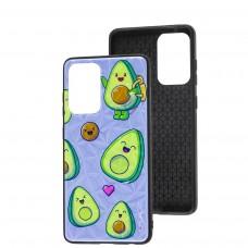 Чехол для Samsung Galaxy A52 Wave Majesty avocado / light purple