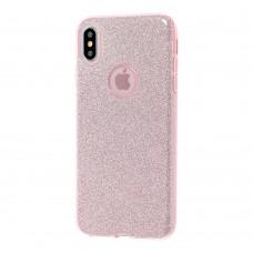 Чехол для iPhone Xs Max Shining Glitter розовый