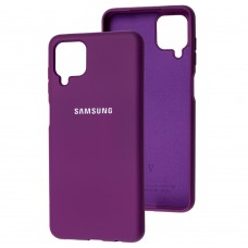 Чохол для Samsung Galaxy A12 (A125) Silicone Full бордовий / maroon