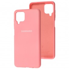 Чехол для Samsung Galaxy A12 (A125) Silicone Full розовый / light pink