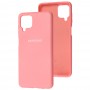 Чохол для Samsung Galaxy A12 (A125) Silicone Full рожевий / light pink
