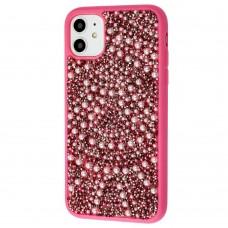 Чохол для iPhone 11 Bling World Ornament Pearl Diamonds рожевий