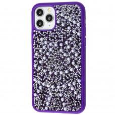 Чехол для iPhone 11 Pro Bling World Ornament Pearl Diamonds фиолетовый