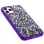 Чохол для iPhone 11 Pro Bling World Ornament Pearl Diamonds фіолетовий