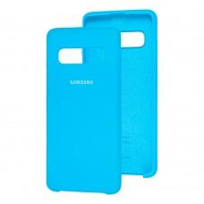 Чохол Samsung Galaxy S10 (G973) Silky Soft Touch блакитний