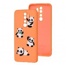 Чехол для Xiaomi Redmi Note 8 Pro Wave Fancy panda / peach