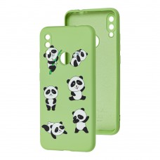 Чехол для Xiaomi Redmi Note 7 Wave Fancy lovely panda / mint gum