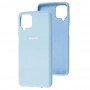 Чохол для Samsung Galaxy A12 (A125) Silicone Full блакитний / lilac blue