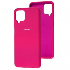 Чехол для Samsung Galaxy A12 (A125) Silicone Full розовый / barbie pink