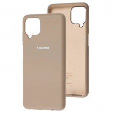 Чехол для Samsung Galaxy A12 (A125) Silicone Full серый / lavender
