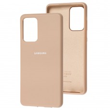 Чехол для Samsung Galaxy A72 (A726) Silicone Full розовый / pink sand