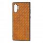 Чехол для Samsung Galaxy Note 10+ (N975) Vorson Braided коричневый 
