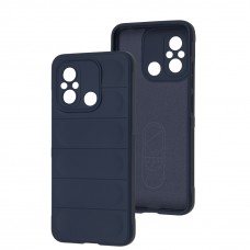 Чехол для Xiaomi Redmi 12C/11A/Poco C55 Shockproof protective темно-синий