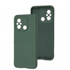 Чехол для Xiaomi Redmi 12C/11A/Poco C55 Shockproof protective dark green
