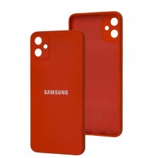Чехол для Samsung Galaxy A05 (A055) Silicone Full camera красный